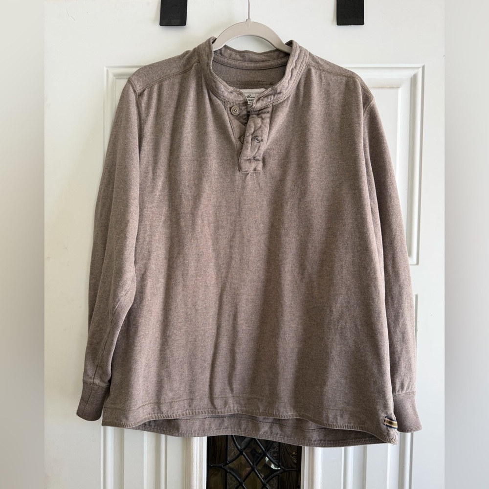 Eddie Bauer Casual Tan Button Down Shirt